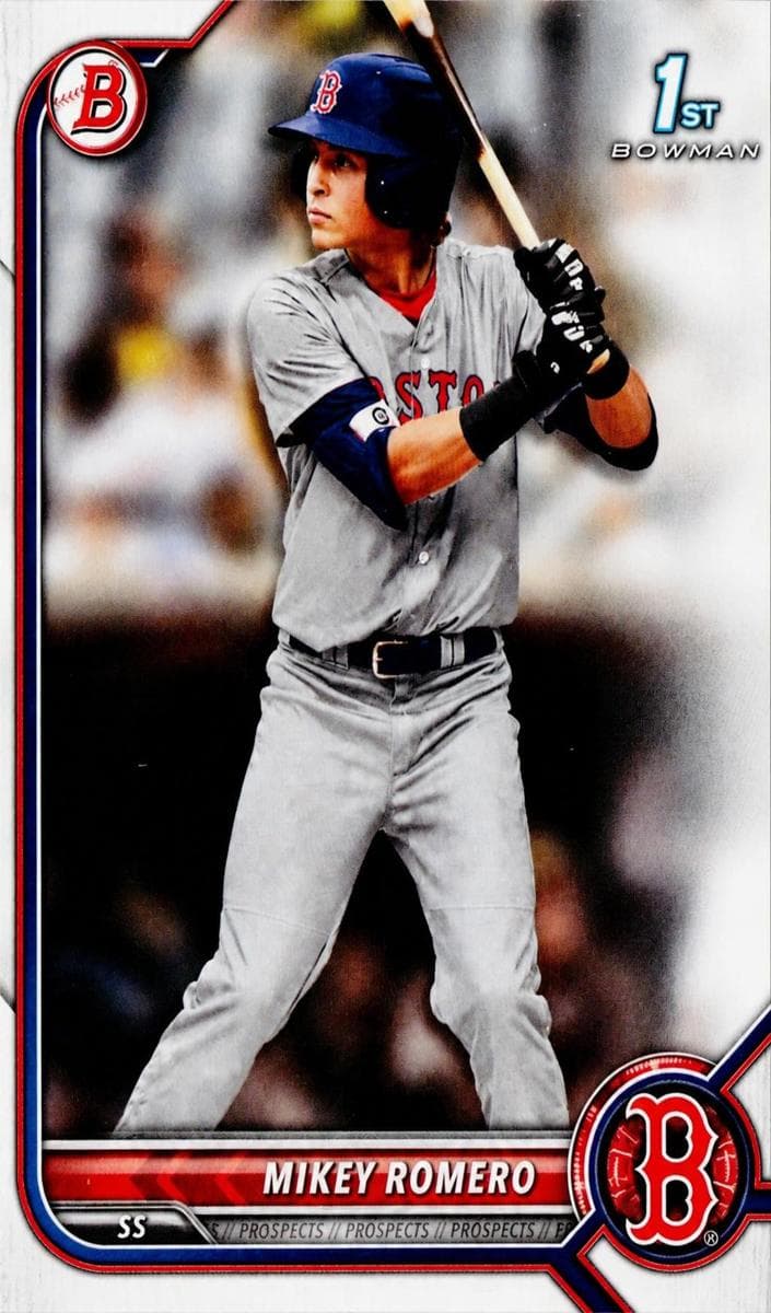 Mikey Romero 2022 bowman Bowman Draft