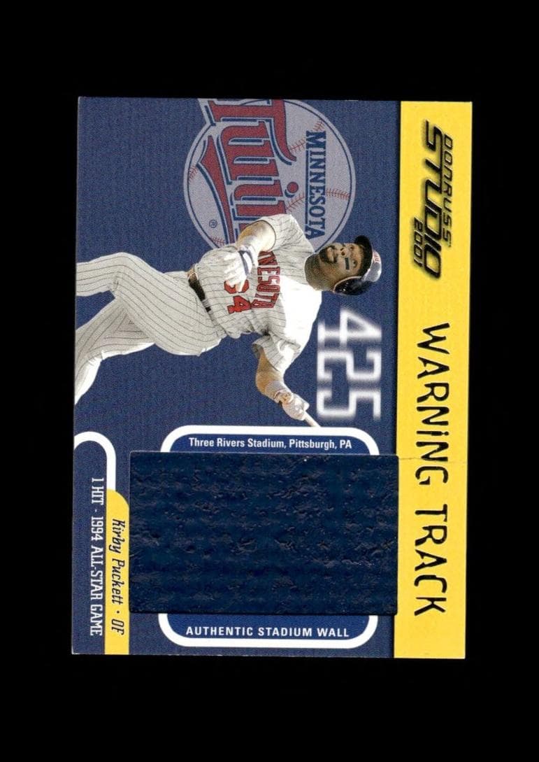 Kirby Puckett 2001 panini Donruss Studio