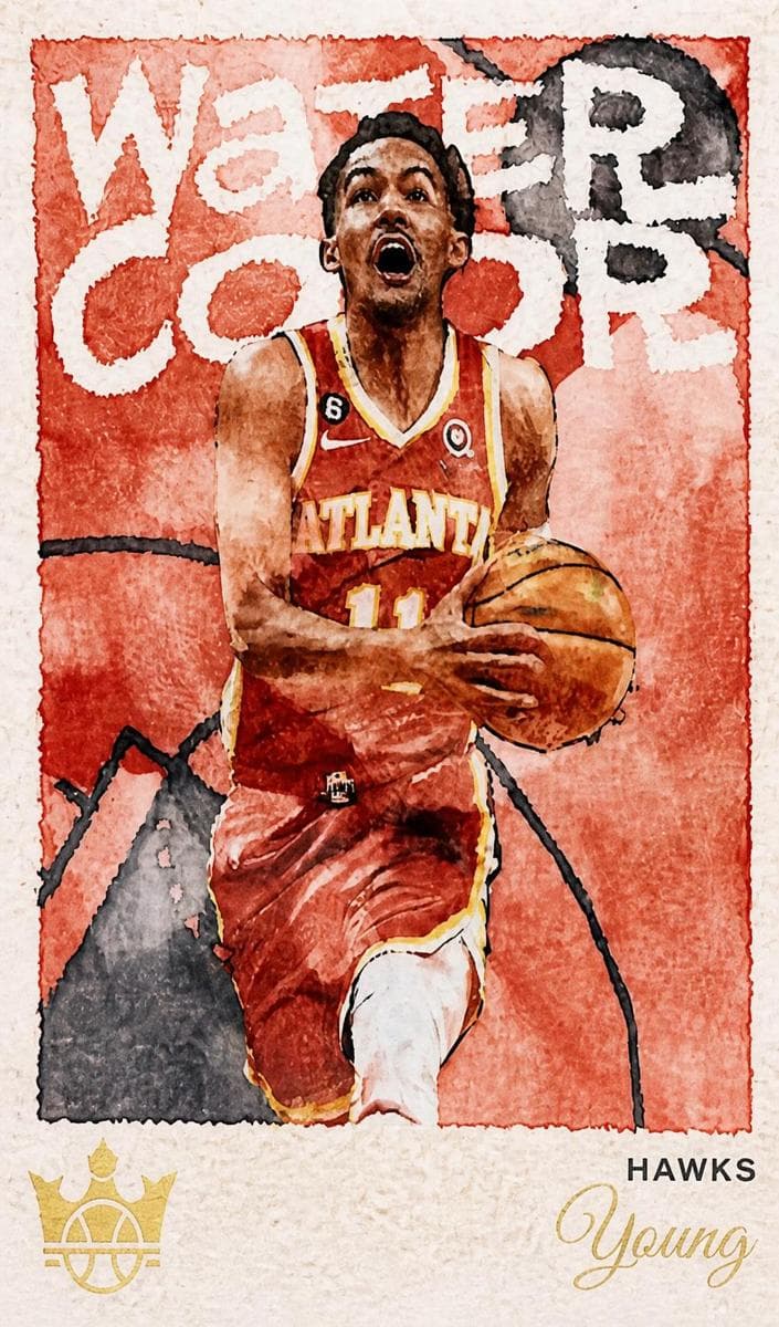 Trae Young 2022 panini Panini Court Kings