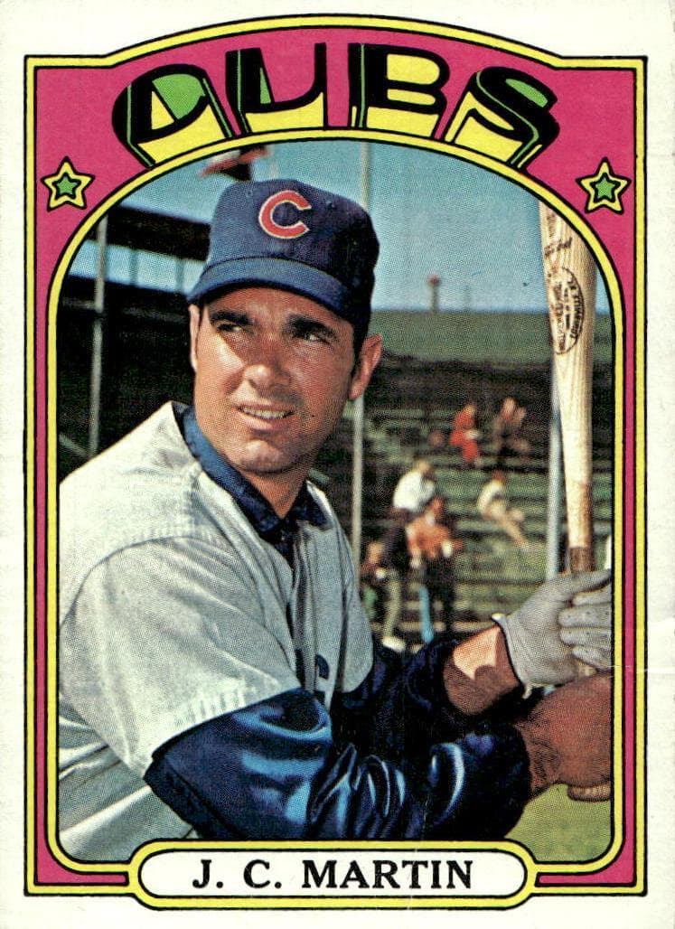 J.C. Martin 1972 topps Topps