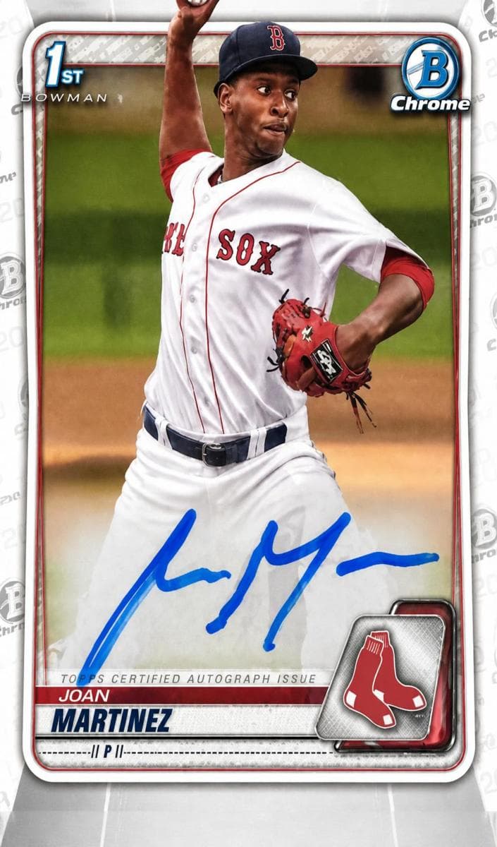 Joan Martinez 2020 Bowman Chrome auto card