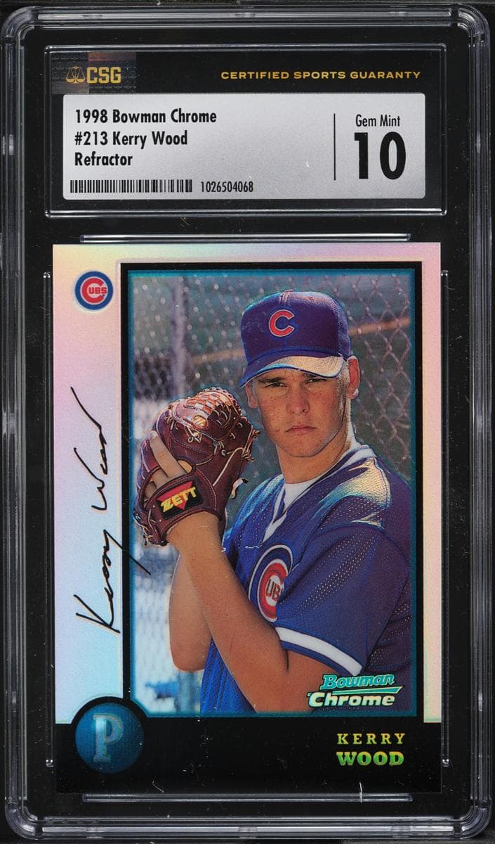Kerry Wood 1998 bowman Bowman Chrome