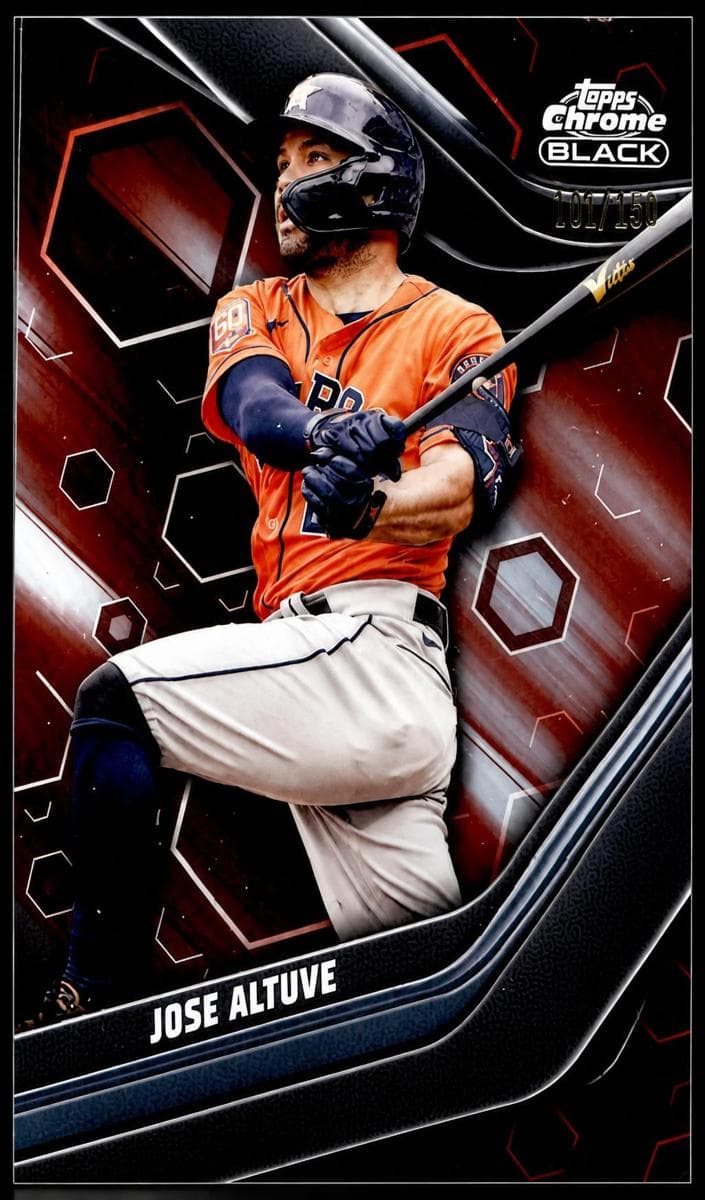 Jose Altuve 2023 topps Topps Chrome Black