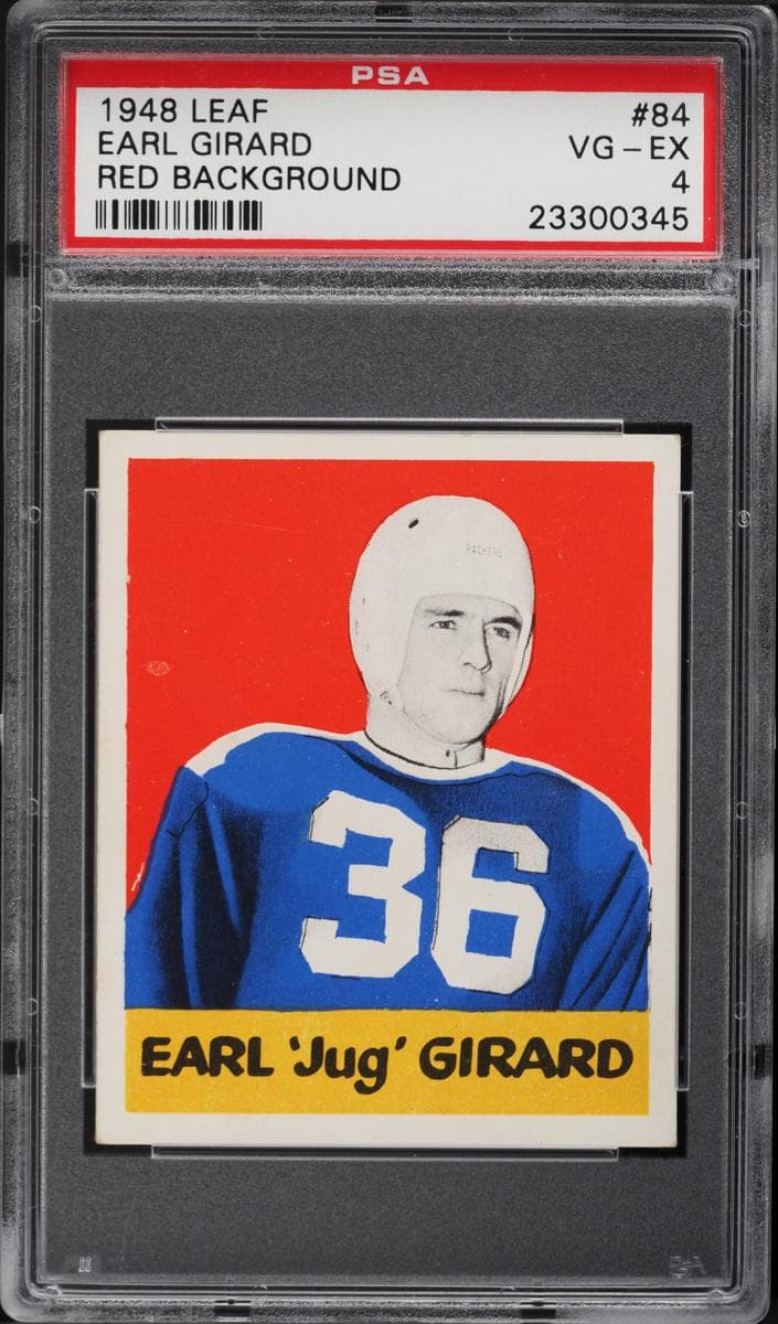 Earl "Jug" Girard 1948 leaf