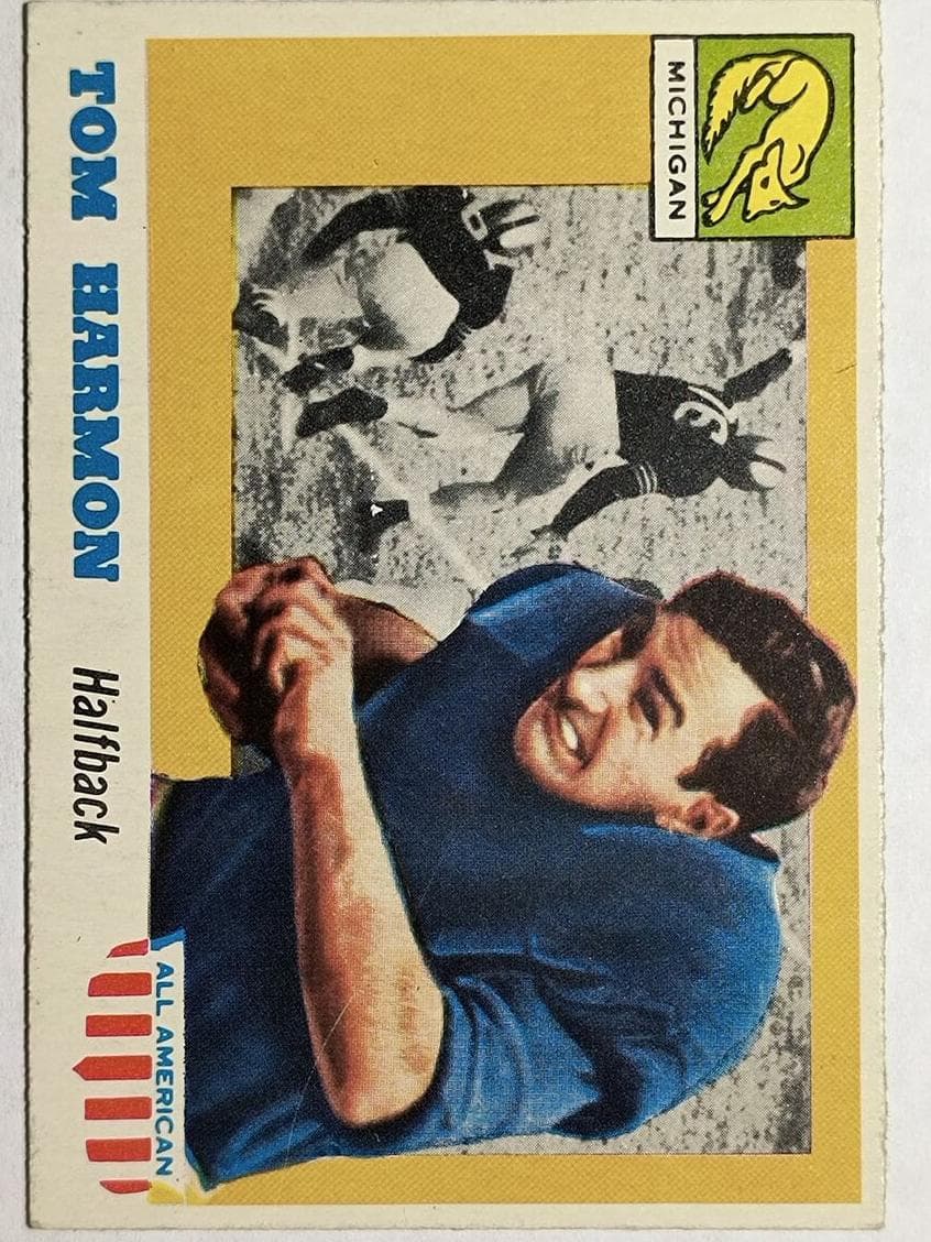 Tom Harmon 1955 topps All-american