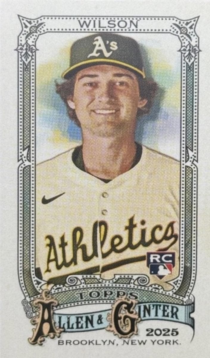 Jacob Wilson 2025 topps Topps Allen & Ginter X