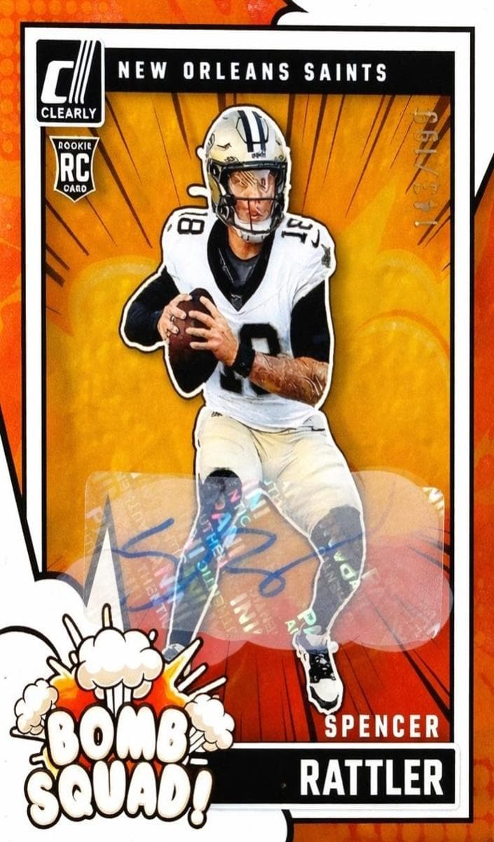 Spencer Rattler 2024 panini Clearly Donruss