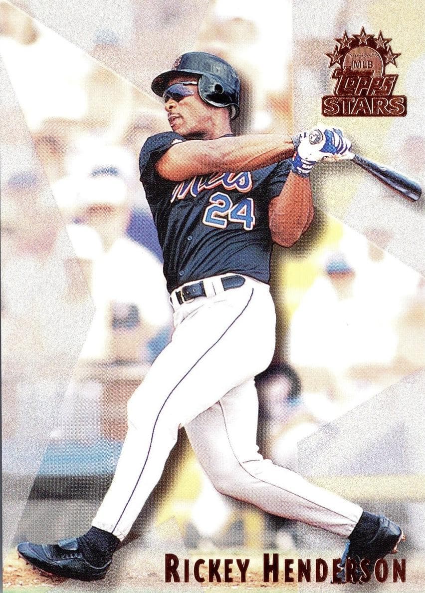 Rickey Henderson 1999 topps Topps Stars