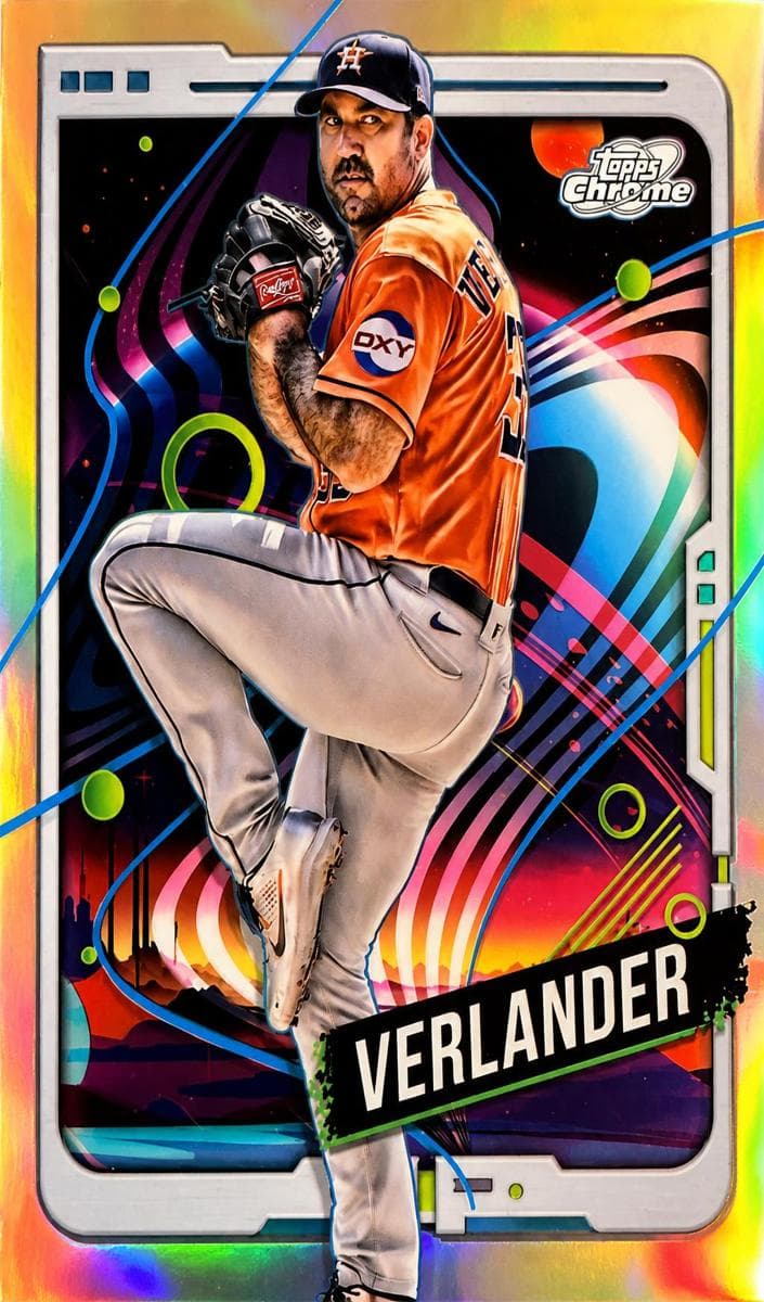 Justin Verlander 2024 topps Topps Cosmic Chrome