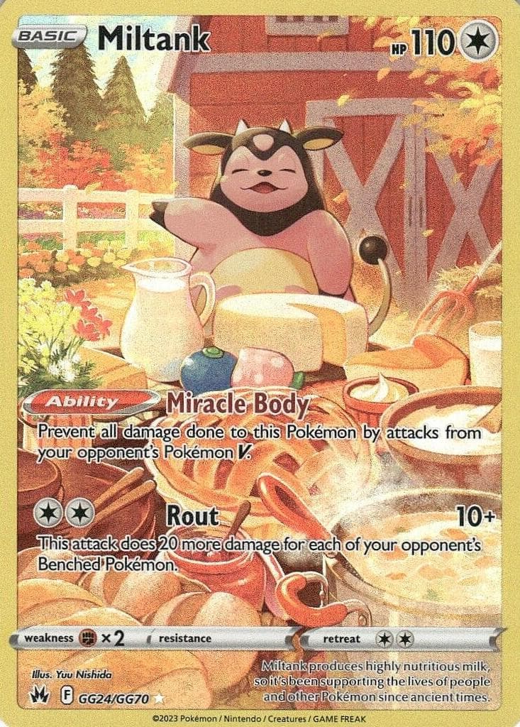 Miltank trading card