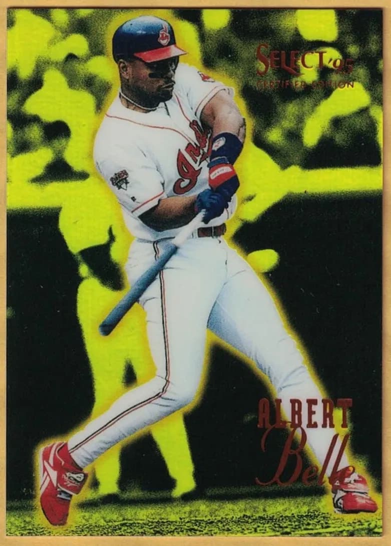 Albert Belle 1995 panini Certified Baseball Mirror Gold