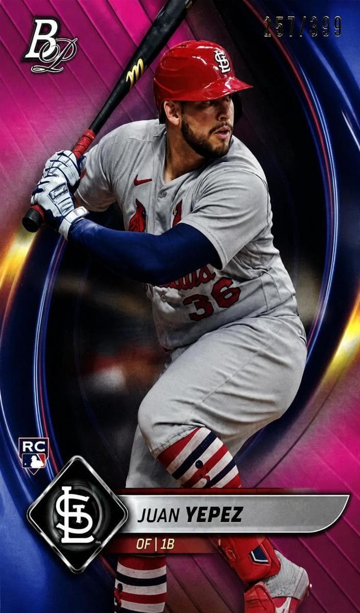 Juan Yepez 2022 bowman Bowman Platinum