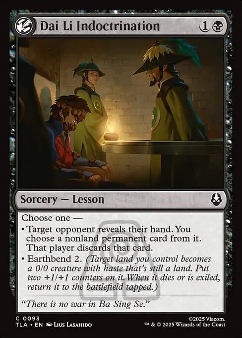 Dai Li Indoctrination 2025 Magic: The Gathering Avatar: The Last Airbender Foil