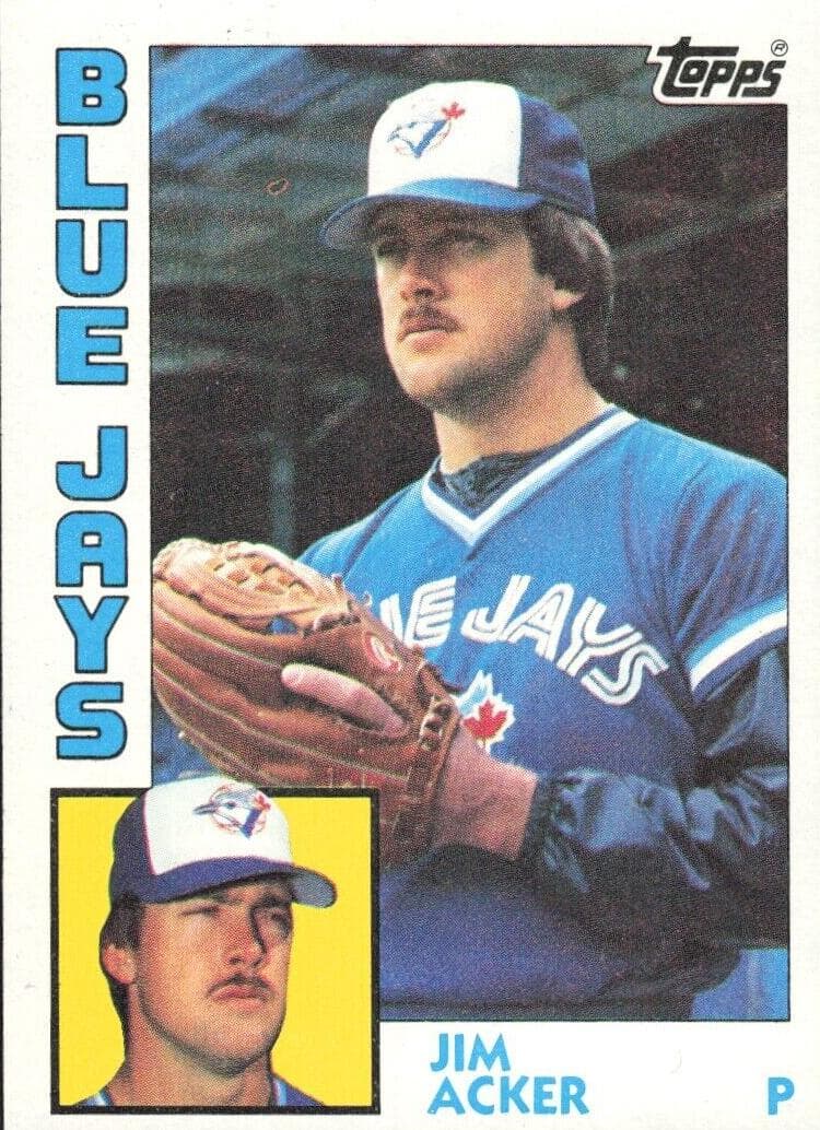 Jim Acker trading card