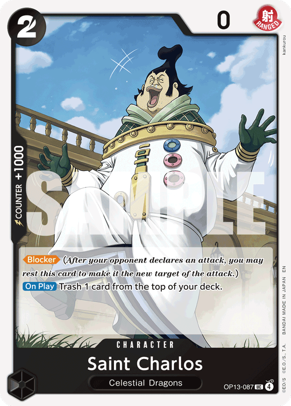 Saint Charlos 2025 One Piece Carrying on His Will