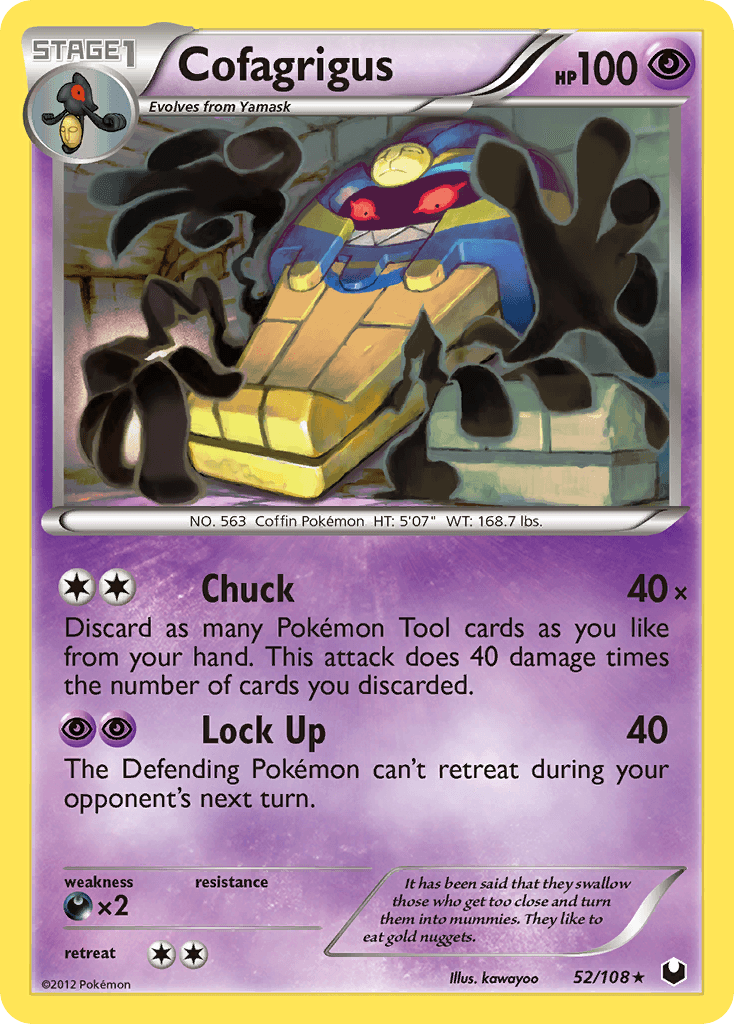 Cofagrigus 2012 Pokemon Dark Explorers