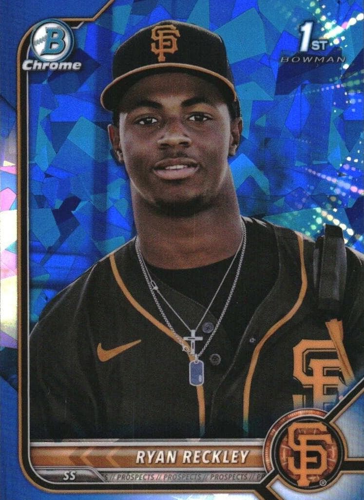Ryan Reckley 2022 bowman Bowman Chrome Sapphire Edition Prospects (1st)