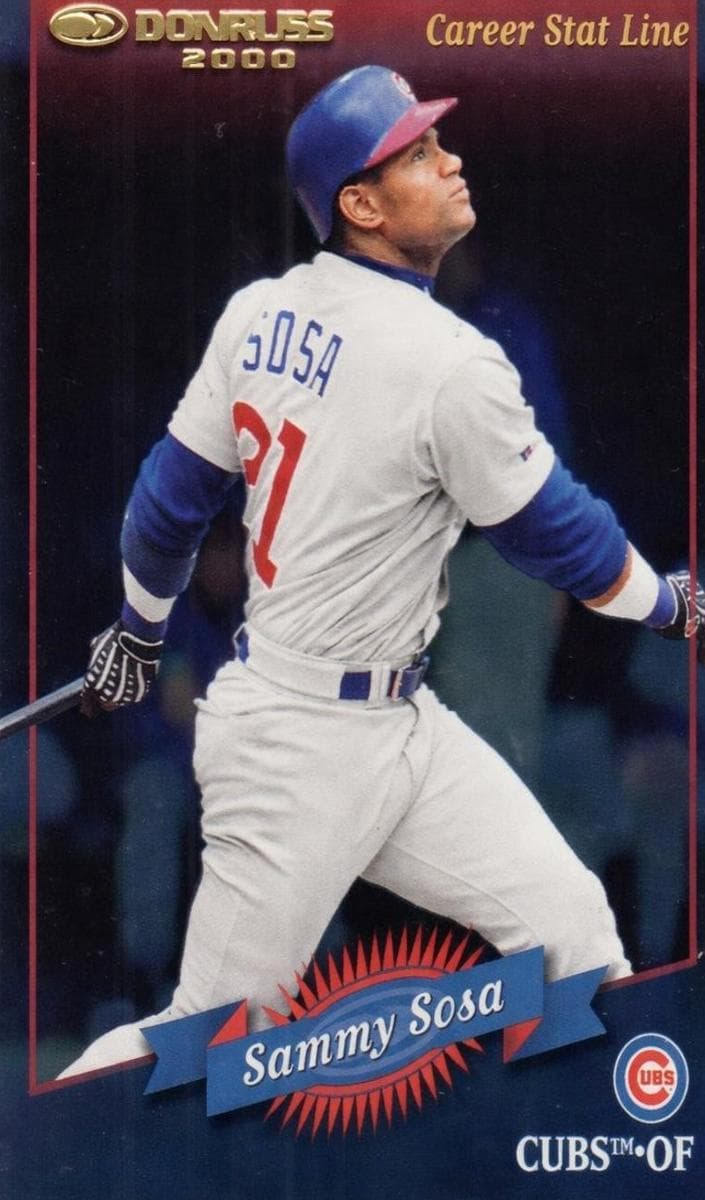 Sammy Sosa 2001 panini Donruss