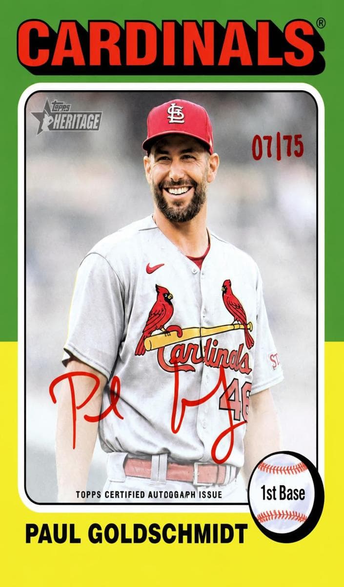 Paul Goldschmidt 2024 topps Topps Heritage