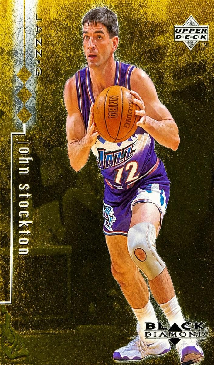John Stockton 1998 upper-deck Black Diamond