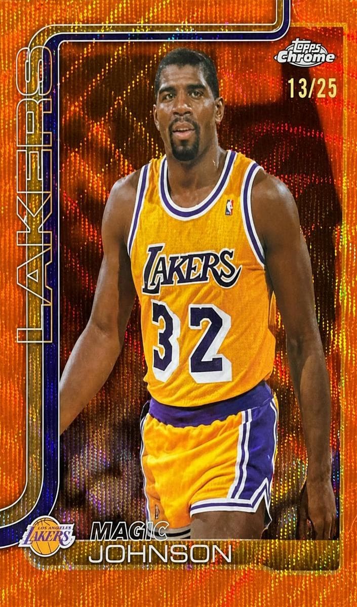 Magic Johnson 2025 topps Topps Chrome