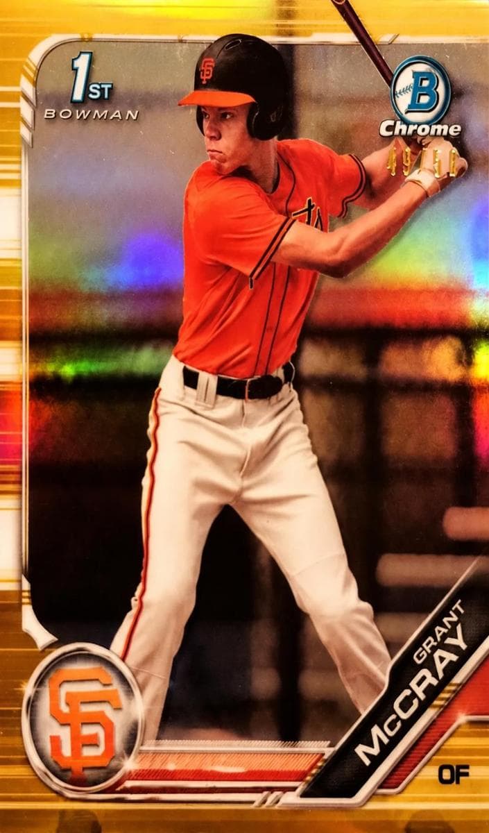 Grant McCray 2019 bowman Bowman Draft Sapphire Edition