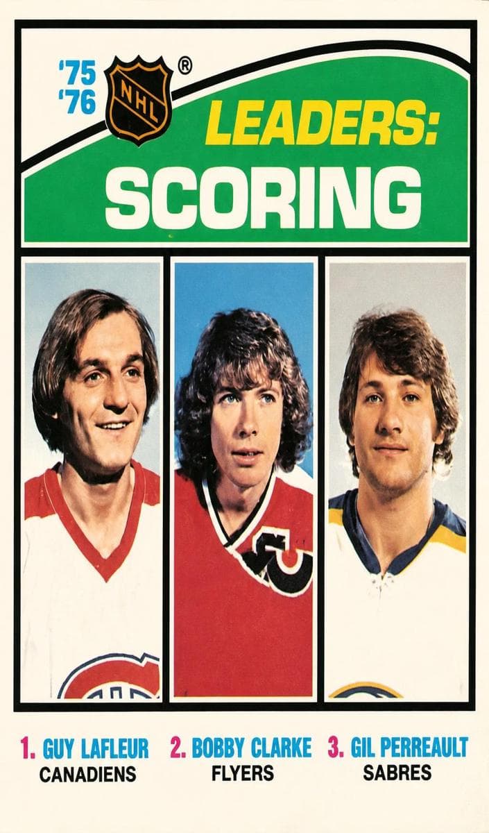 '75'-76 Leaders: Scoring (Guy Lafleur / Bobby Clarke / Gilbert Perreault) #3