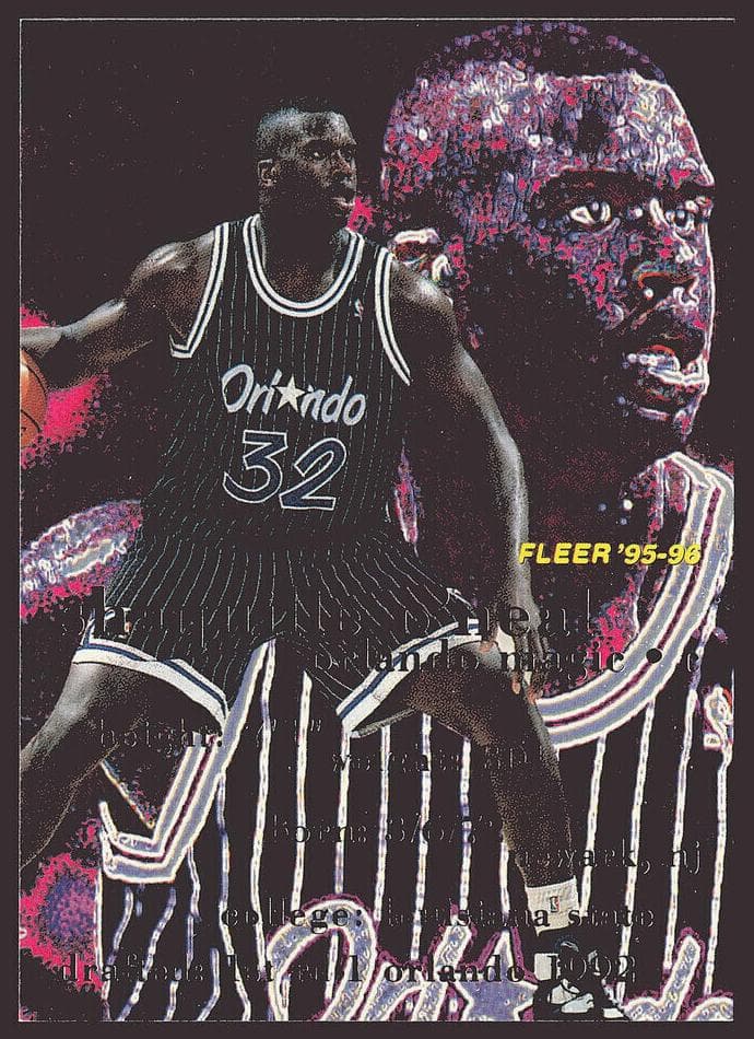 Shaquille O'Neal 1995 fleer Fleer