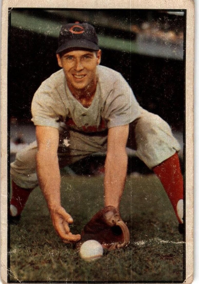 Bobby Adams 1953 bowman Bowman Color