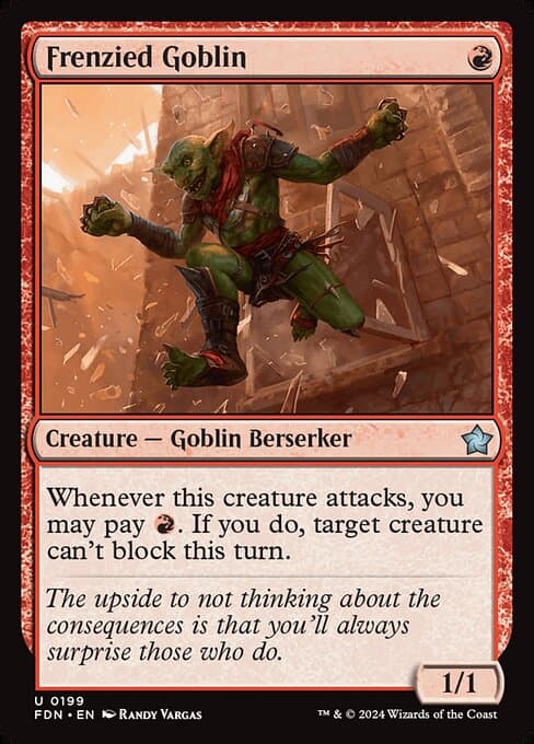 Frenzied Goblin 2022 Magic: The Gathering Jumpstart 2022