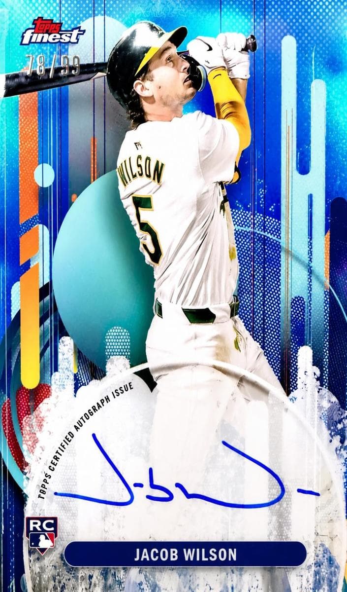 Jacob Wilson 2025 Topps Finest auto card