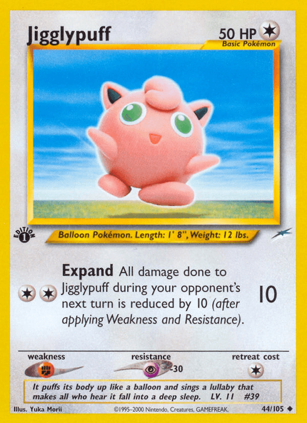 Jigglypuff 2002 Pokemon Neo Destiny 1st Edition