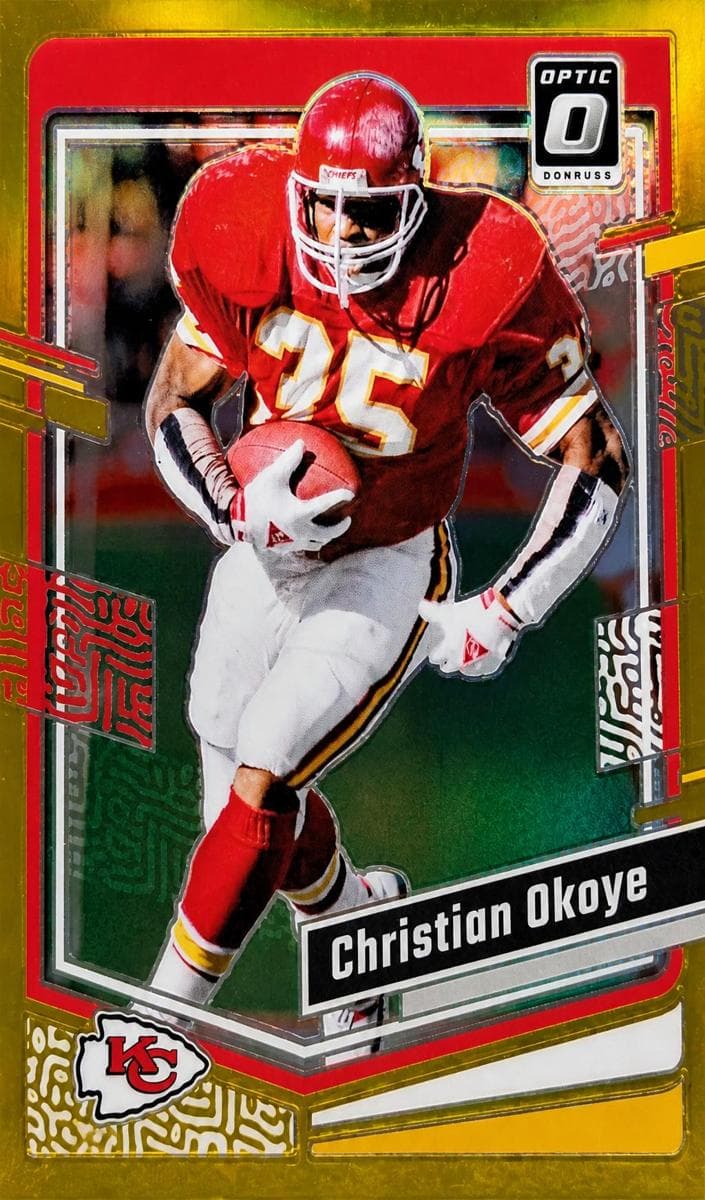 Christian Okoye 2023 panini Donruss Optic