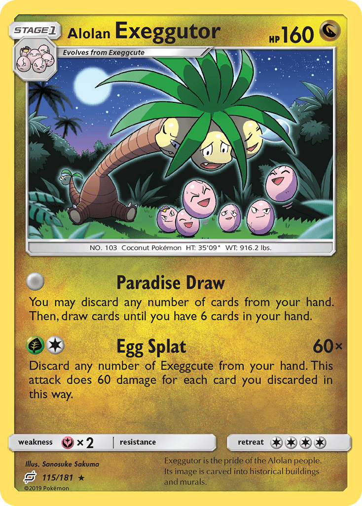 Alolan Exeggutor 2019 Pokemon