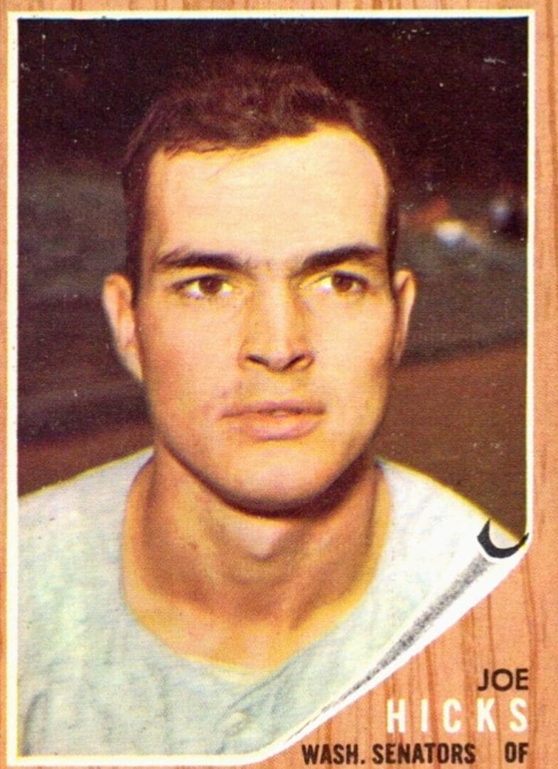 Joe Hicks 1962 topps Topps