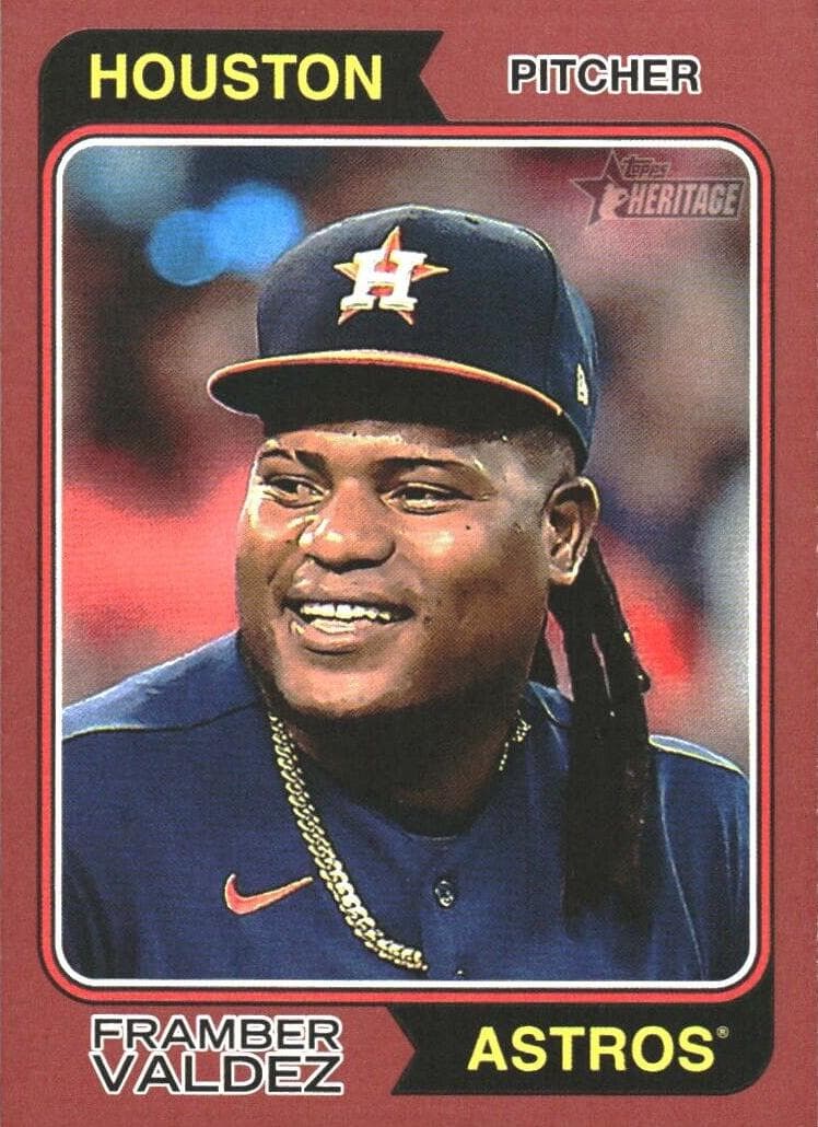 Framber Valdez 2023 topps Topps Heritage
