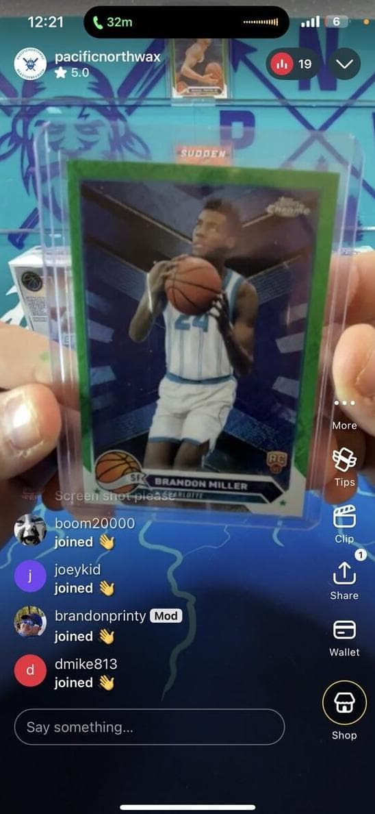 Brandon Miller 2023 topps Topps Chrome