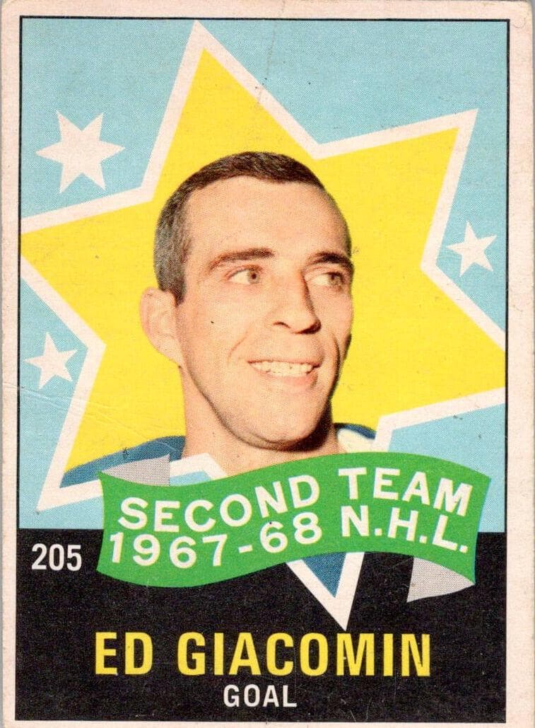Ed Giacomin 1968 topps O-Pee-Chee