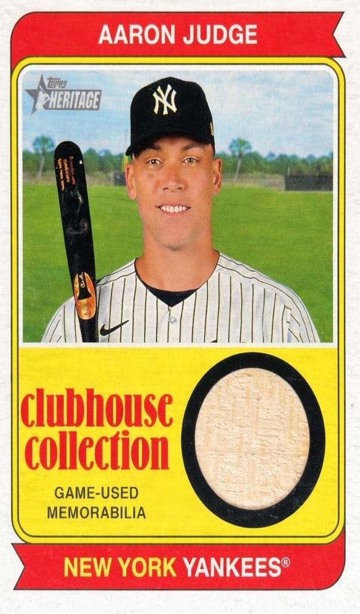 Aaron Judge 2023 topps Topps Heritage