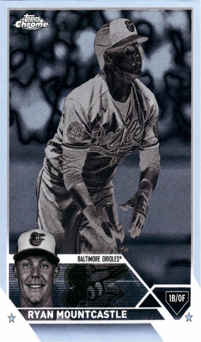 Ryan Mountcastle 2023 topps Topps Chrome Black