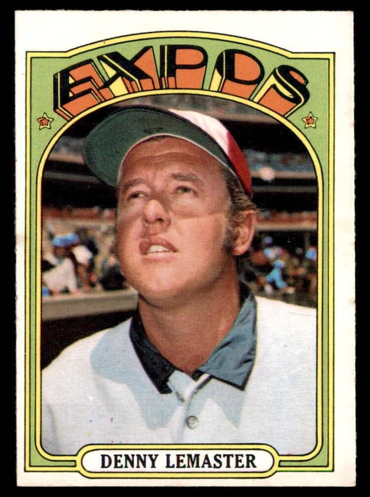 Denny Lemaster 1972 topps O-Pee-Chee