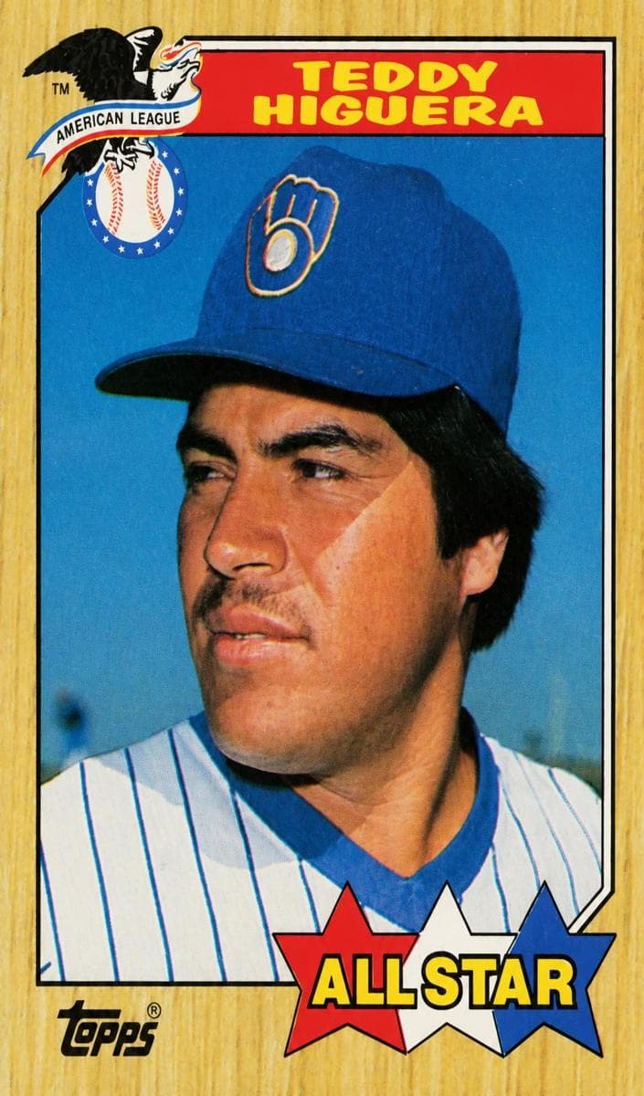 Teddy Higuera 1987 topps All-star