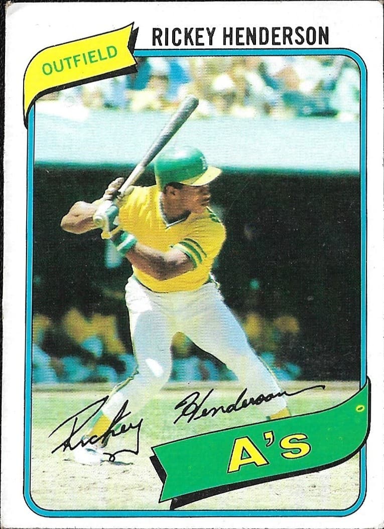 BASEBALL RICKEY HENDERSON OAKL 1980 Topps 1980 Topps