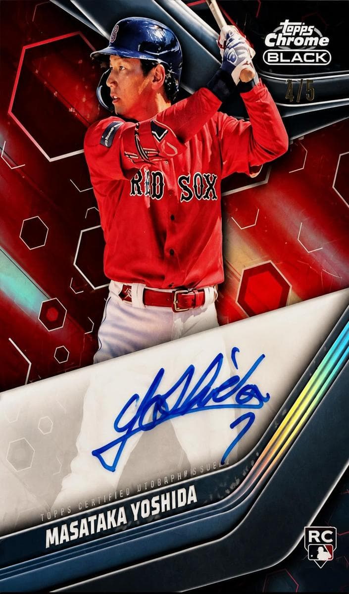 Masataka Yoshida 2023 topps Topps Chrome Black