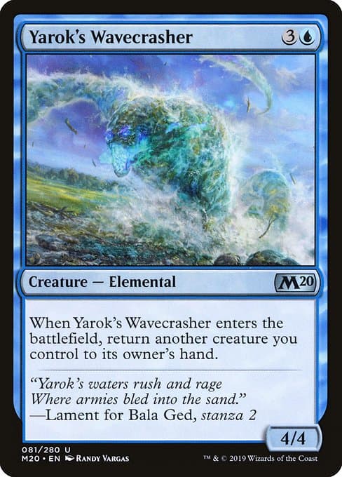 Yarok's Wavecrasher 2019 Magic: The Gathering Core Set 2020