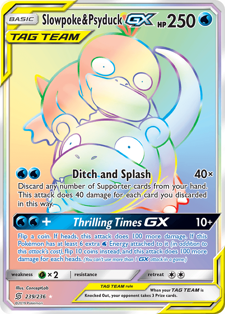 Slowpoke & Psyduck GX 2019 Pokemon Unified Minds