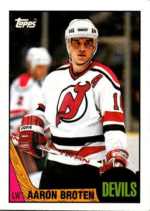 Aaron Broten trading card