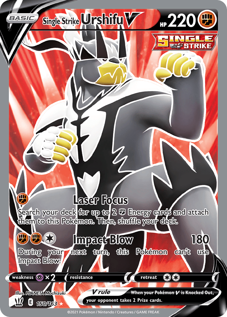 Single Strike Urshifu V 2021 Pokemon