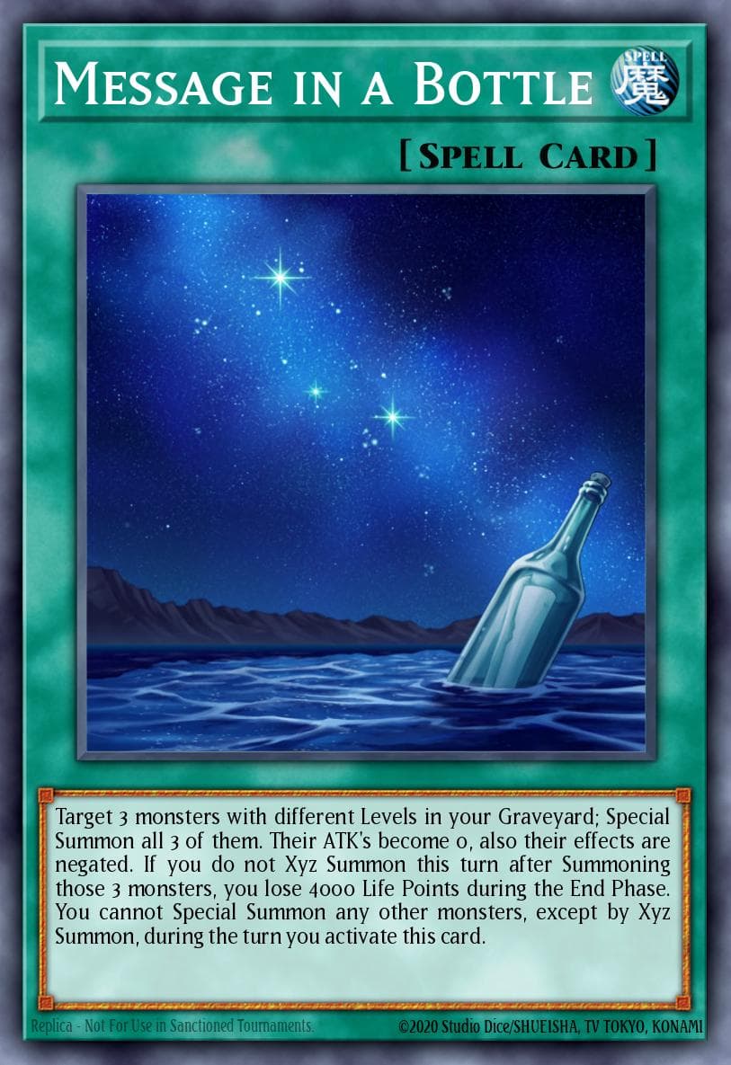 Message in a Bottle 2013 Yu-Gi-Oh! Zexal Collection Tin