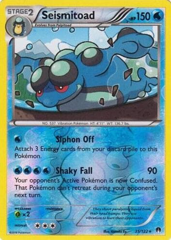 Seismitoad trading card